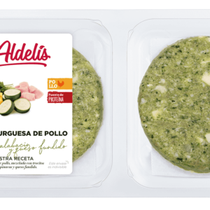 Hamburguesa de calabacín y queso