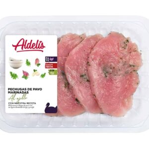 Pechuga de pavo al ajillo